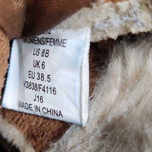 Lands End Womens Insulated Duck Boots With Faux Fur Suede Upper & Rubber Sole - Picture 8 of 8